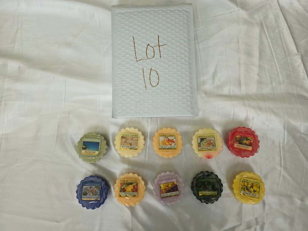 Yankee Candle Mixed Wax Tart Melts Assorted Scents Lot of 10 #10